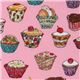 cute rosa Michael Miller fabric Cupcakes kawaii 1