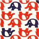 cute red elephants fabric Kokka dal Giappone1
