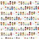 cute traditional dressed children fabric by Kokka 2