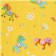 cute unicorn yellow Japanese Kokka Fabric glitter 1