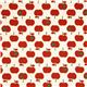 cute white apple fabric with red apples Kokka 2