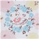 cute white swan fabric with roses par Kokka Japan 1