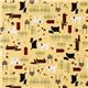 cute yellow dogs fabric paws Robert Kaufman 2