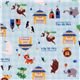 cute zoo animals Kokka fabric Japan Eau de Mer 1