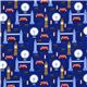 dark blue London fabric with Big Ben Robert Kaufman USA 2