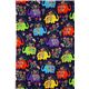 dark blue elephant with flowers fabric Timeless Treasures 2