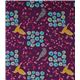 echino canvas Kokka fabric flower birds purple Japan 2