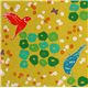 echino canvas Kokka fabric flower birds yellow Japan 1