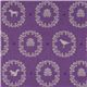 echino canvas Kokka fabric ornaments animals purple 1