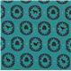 echino canvas Kokka fabric ornaments animals turquoise 2