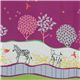 echino canvas Kokka fabric zebra meadow purple Japan 1