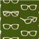 echino canvas designer fabric glasses green from Japan 1