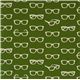 echino canvas designer fabric glasses green from Japan 2