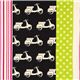 echino canvas designer fabric scooter Vespa black 1