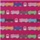 echino canvas designer fabric train pink from Japan 2