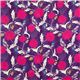 violetter echino Canvas Stoff Dahlia Vogel & Blume 2