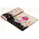 echino canvas fabric Wish black birds flowers 4