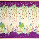 echino canvas fabric Wish purple birds flowers 2