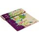 echino canvas fabric Wish purple birds flowers 3
