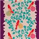 echino canvas fabric birds perch purple from Japan 1