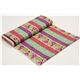 echino canvas fabric birds stripes turquoise dal Giappone3