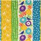echino canvas fabric birds stripes yellow dal Giappone1