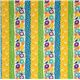 echino canvas fabric birds stripes yellow dal Giappone2