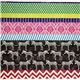 echino canvas fabric black zebras & stripes Japan 3