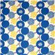 echino canvas fabric blue berries birds de Japn2