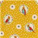 echino canvas fabric cockatiel bird yellow du Japon1