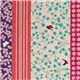 echino canvas fabric flowers dots butterfly purple 1