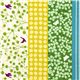 echino canvas fabric flowers dots butterfly turquoise 1