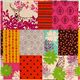 echino canvas fabric forest hart owl rosa 1