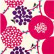 echino canvas fabric rosa berries birds dal Giappone1