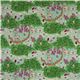 echino canvas fabric stag woodland green dal Giappone2