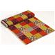 echino canvas fabric story birds squares orange Japan 3