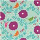 echino Canvas Stoff Blumen türkis Japan Etsuko Furuya 1