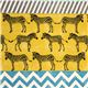 echino canvas fabric yellow zebras & stripes Japan 1
