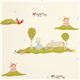 ecru birch Bio-Stoff mit Kinder, Pferd und Windm�hle 1