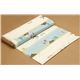 ecru birch organic fabric with sea, boat, children, windmill 3