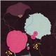 eggplant nani IRO double gauze fabric with big flowers Japan 1