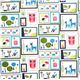 fabric animals in rectangulars Bermuda Robert Kaufman 2