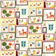 fabric animals in rectangulars owl Retro Robert Kaufman 2