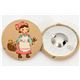 farm girl mushrooms fabric button Japanese button Kokka 2