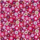 fuchsia Flanellstoff bunte Blumen von Robert Kaufman 2