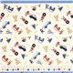 funny canvas fabric for boys robot car par Kokka 1