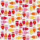 funny white owls fabric Robert Kaufman kawaii 2