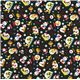 green Christmas fabric Santa Claus animals snowflakes 2