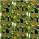 green Halloween fabric witch Frankenstein Dracula 2