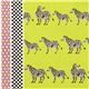 green Kokka oxford fabric with zebras & stripes 3